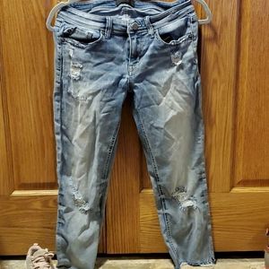 Buckle black jean/ankle Capri